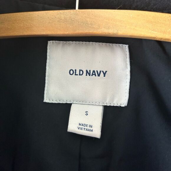 Old Navy wool blend navy blue pea coat size small - Picture 2 of 11